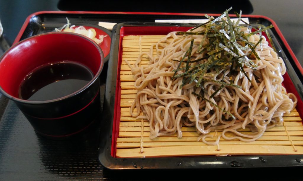東武日光駅で食べたそば