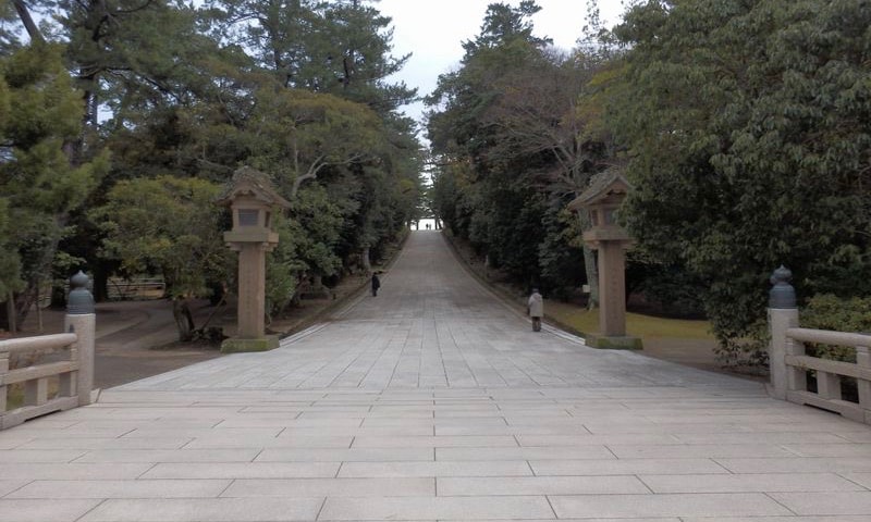 出雲大社 下り参道(帰り)